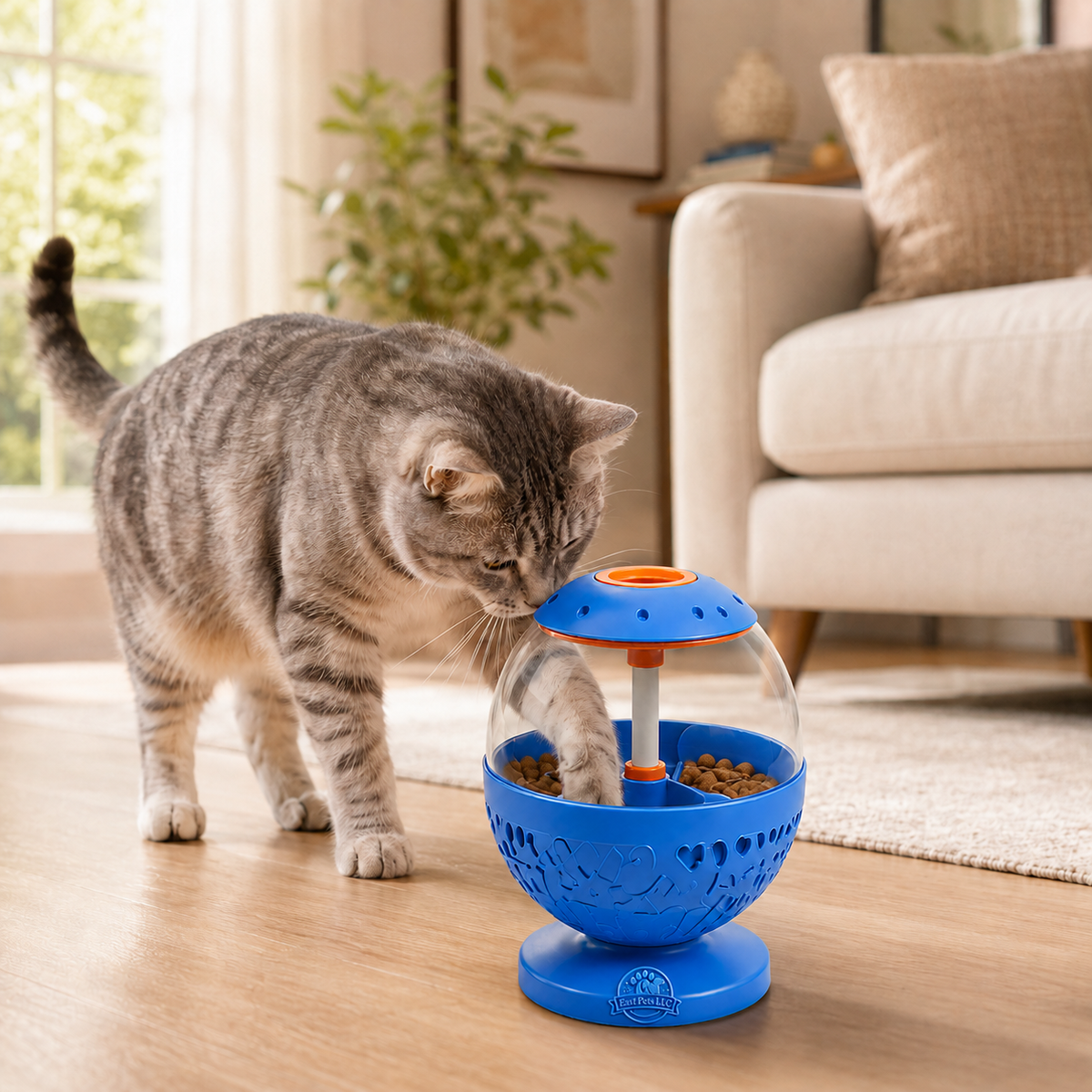 Interactive Cat Feeding Bowl (4)